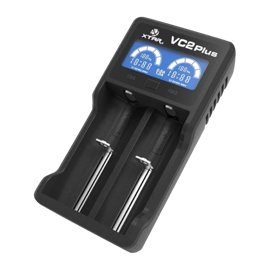 Xtar VC2 Li Ion USB-laddare för 14500/18500/18650/26650 (2 batterier)